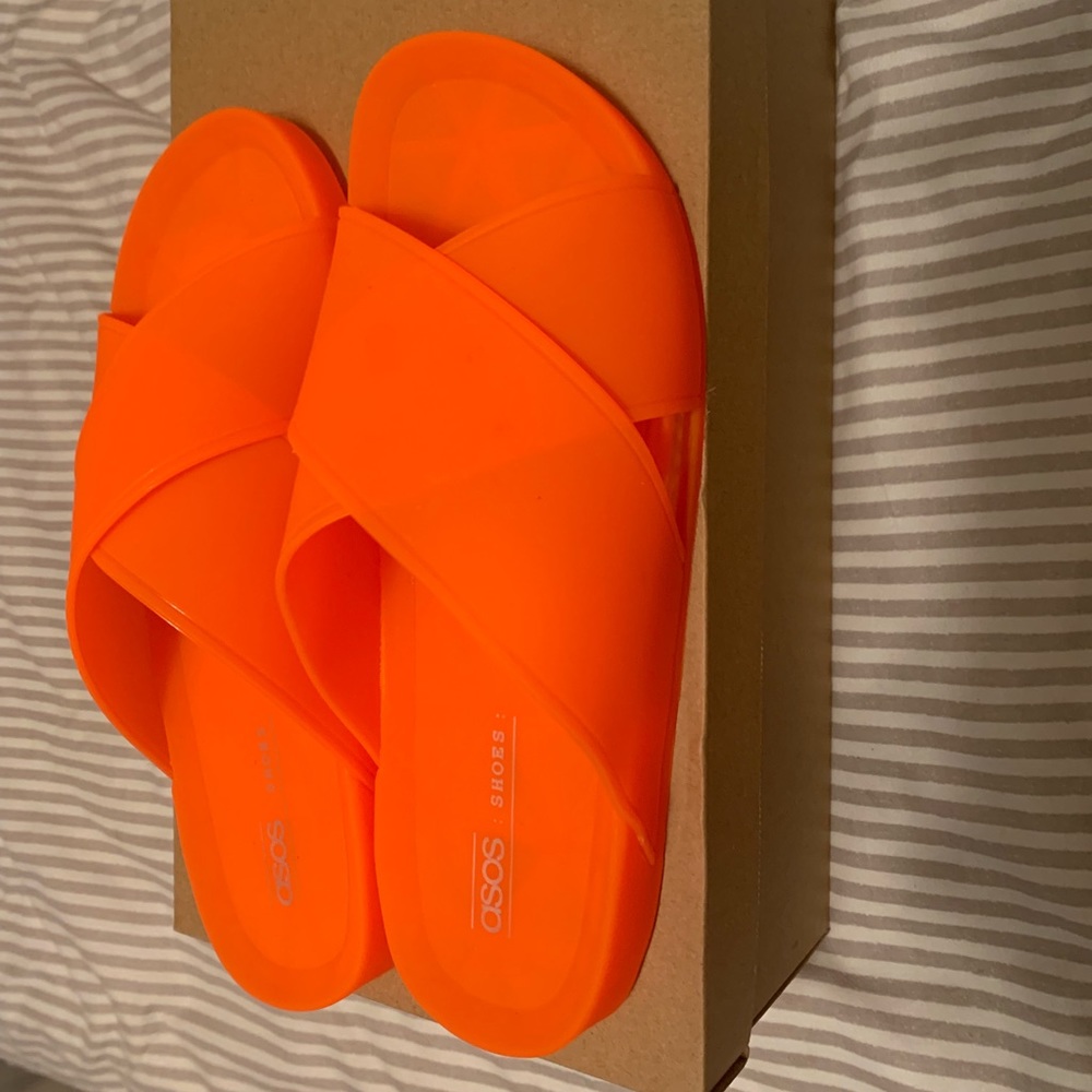 ASOS DESIGN FRUITY JELLY POOLSIDES/ FLAT SANDALS